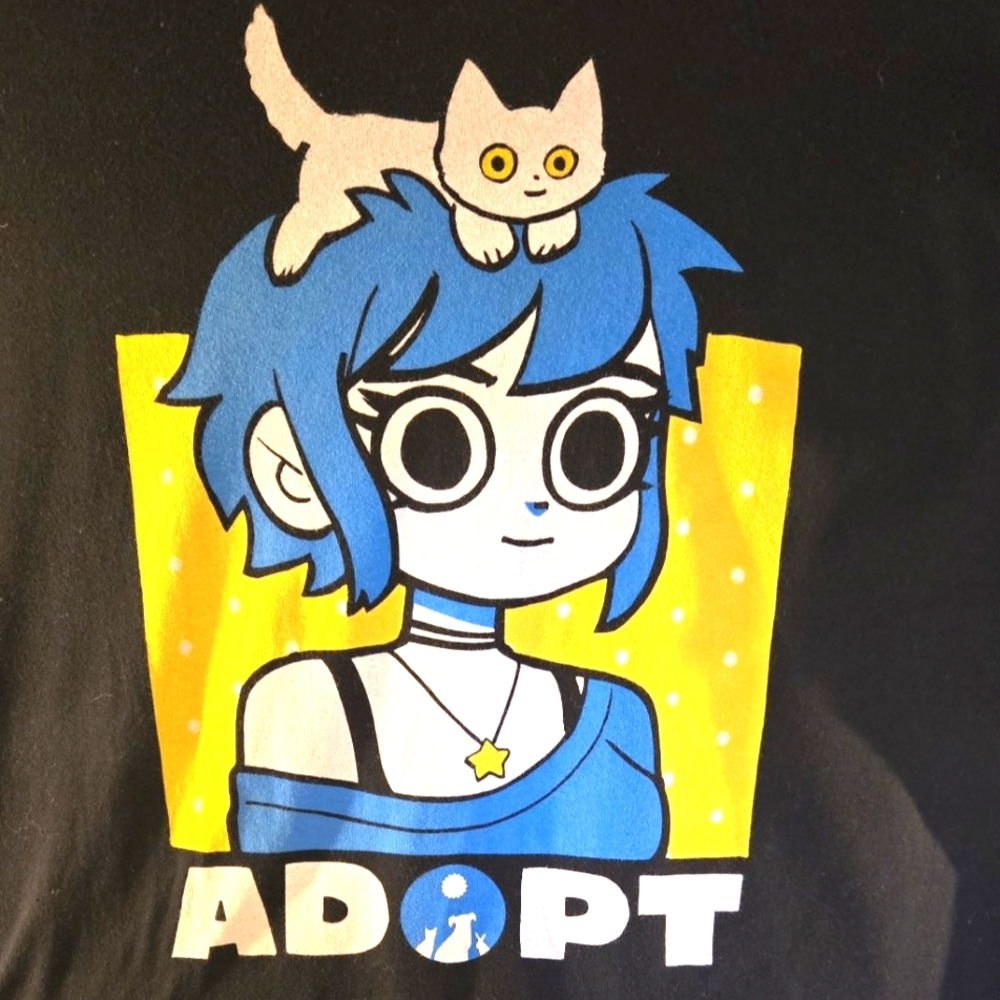Next Level Apparel Adopt Anime Graphic Tee Shirt XXL